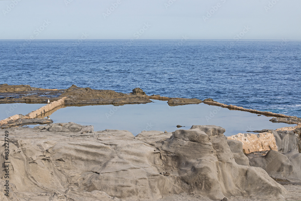 Fototapeta premium Pools on the sea.