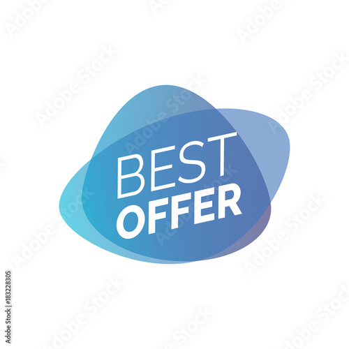 Best Offer Lettering on Transparent Blots