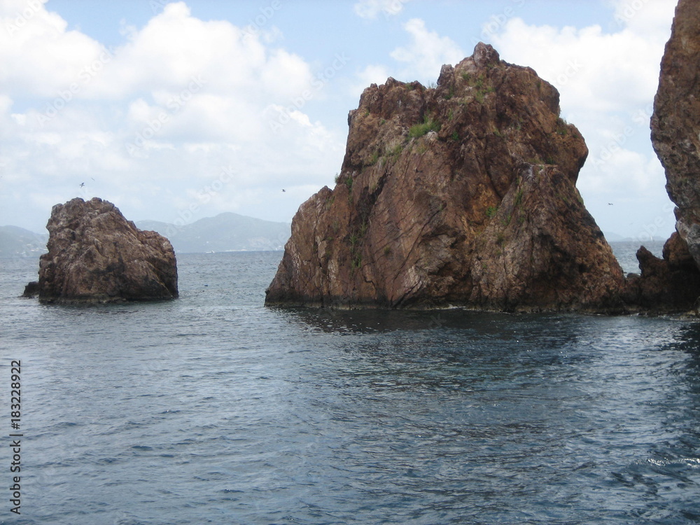 Rock in the British Virgin Islands