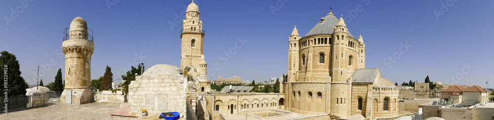 Hagia Maria Sion Abbey, Church Of Dormition on Mount Zion, Jerusalem
