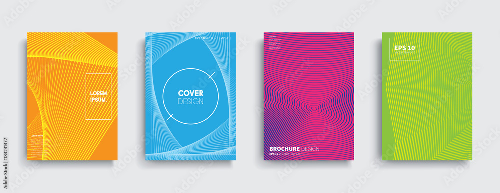 Vector cover designs. Future Poster template.