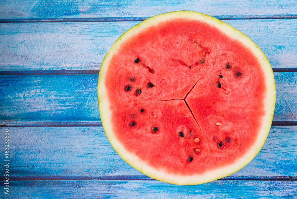 Close-up of half a ripe watermelon Close-up of half a ripe watermelon
