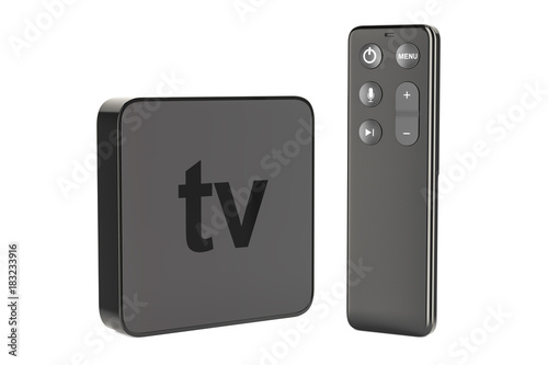 Modern Digital Media Player TV, 3D rendering photo