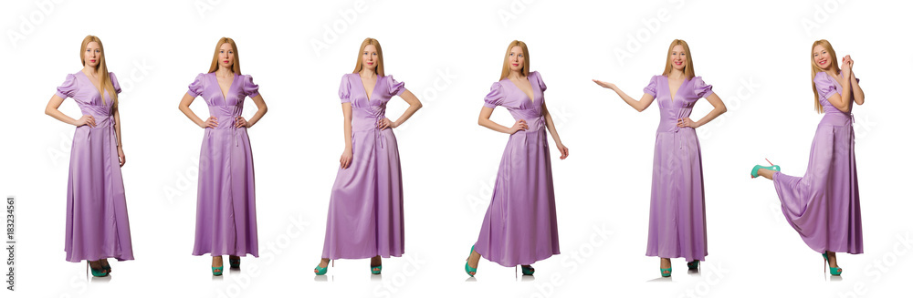 Nice woman in fashion clothing - composite image Nice woman in fashion clothing - composite image