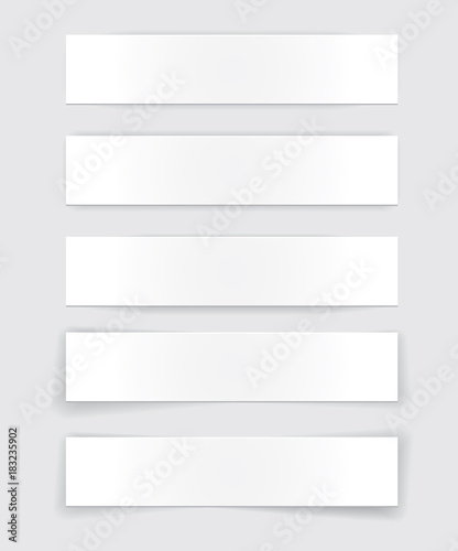 Set of banners for design vector