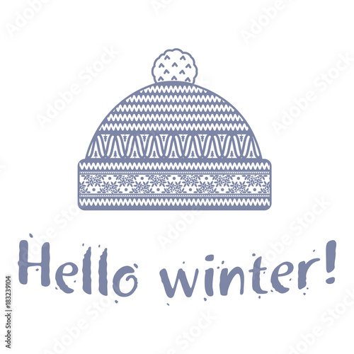 Winter cap illustrations