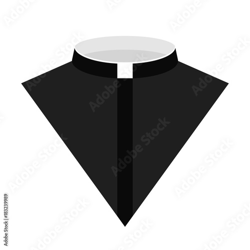 Catholic priest dress icon vector illustration