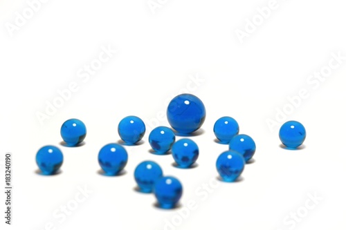 blue marble balls
