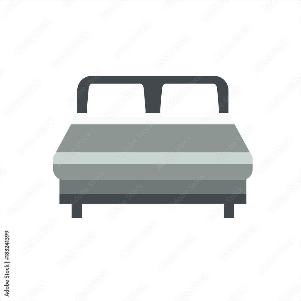 Bed icon. illustration Bed icon. illustration