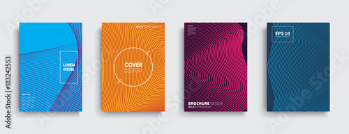 Vector cover designs. Future Poster template.
