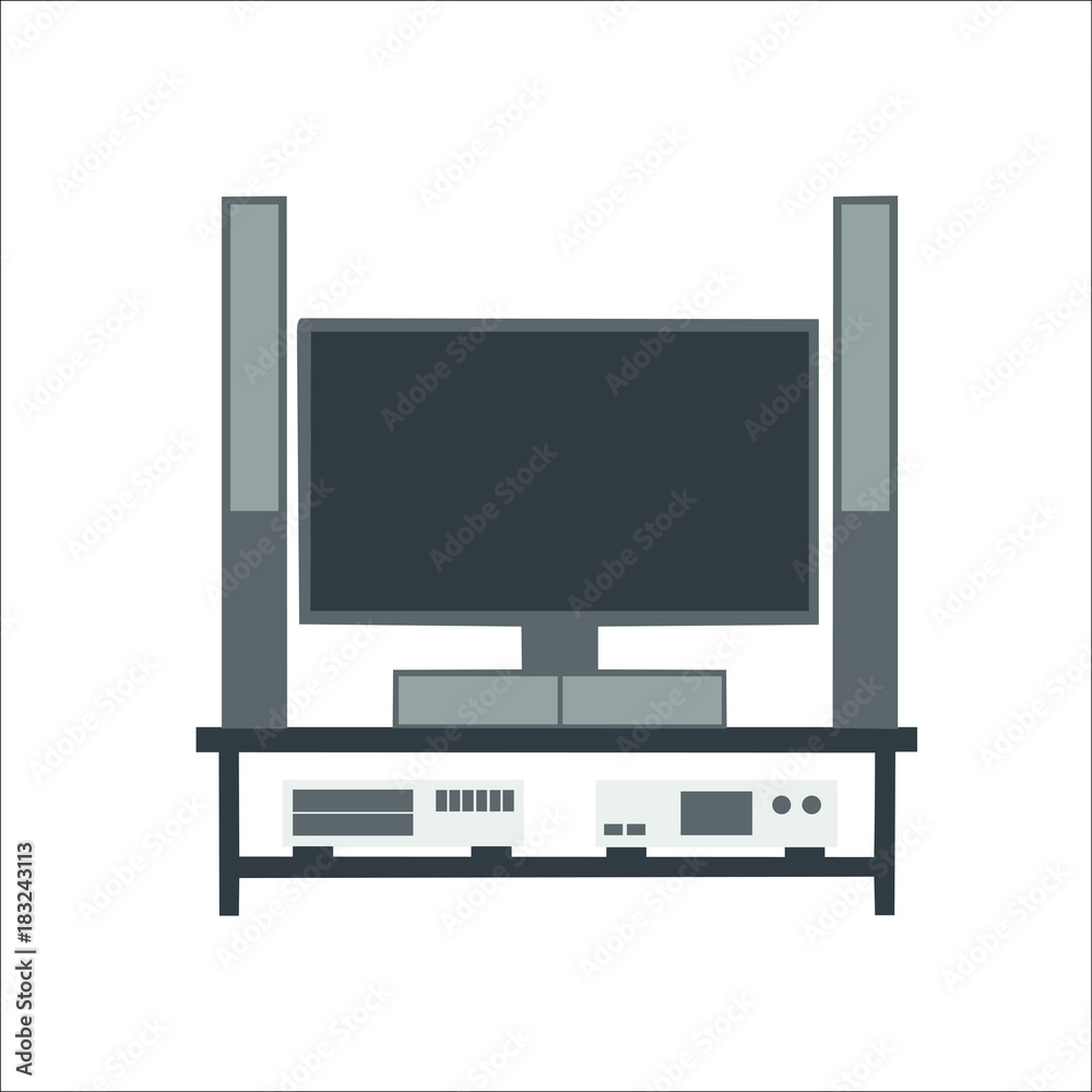 Home theater system icon. illustration Home theater system icon. illustration