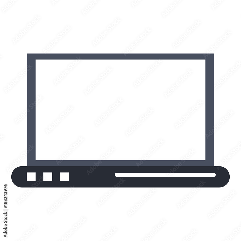 Laptop pc technology icon vector illustration graphic design