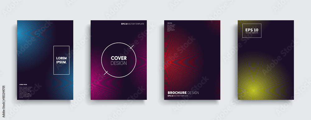 Vector cover designs. Future Poster template.
