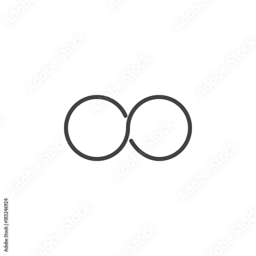 Infinity Icon Vector