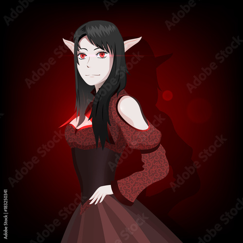 Elf Girl, Vampire Girl, Anime Character, Game Character