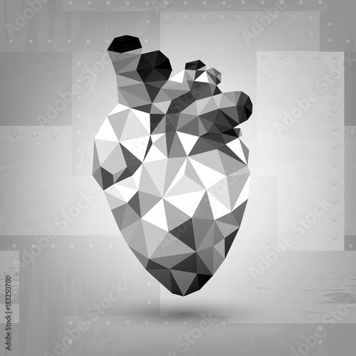 Metal human heart