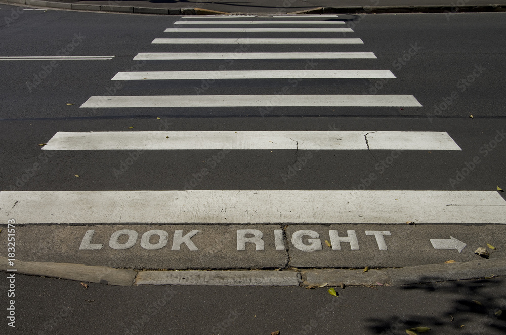 Fototapeta premium Crossroad in Sydney street saying 