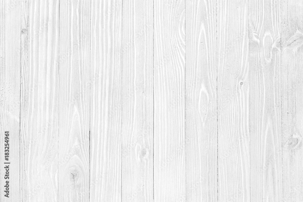 Obraz premium White wooden textured background, natural wood backdrop