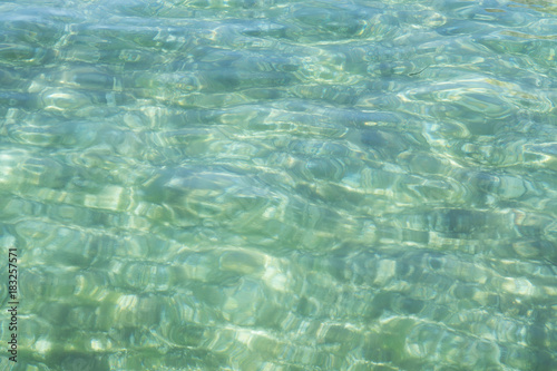 Texture of turquoise calm sea surface