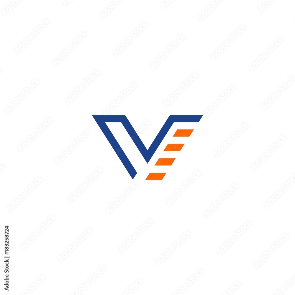 V Letter Initial Check Icon Logo Vector V Letter Initial Check Icon Logo Vector
