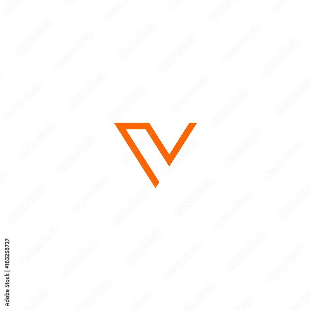 V Letter Initial Check Icon Logo Vector V Letter Initial Check Icon Logo Vector
