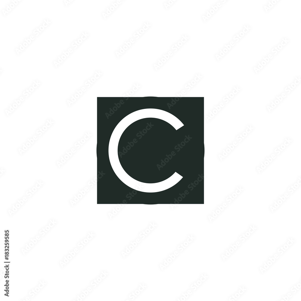 Cc C Letter Initial Logo Vector Cc C Letter Initial Logo Vector