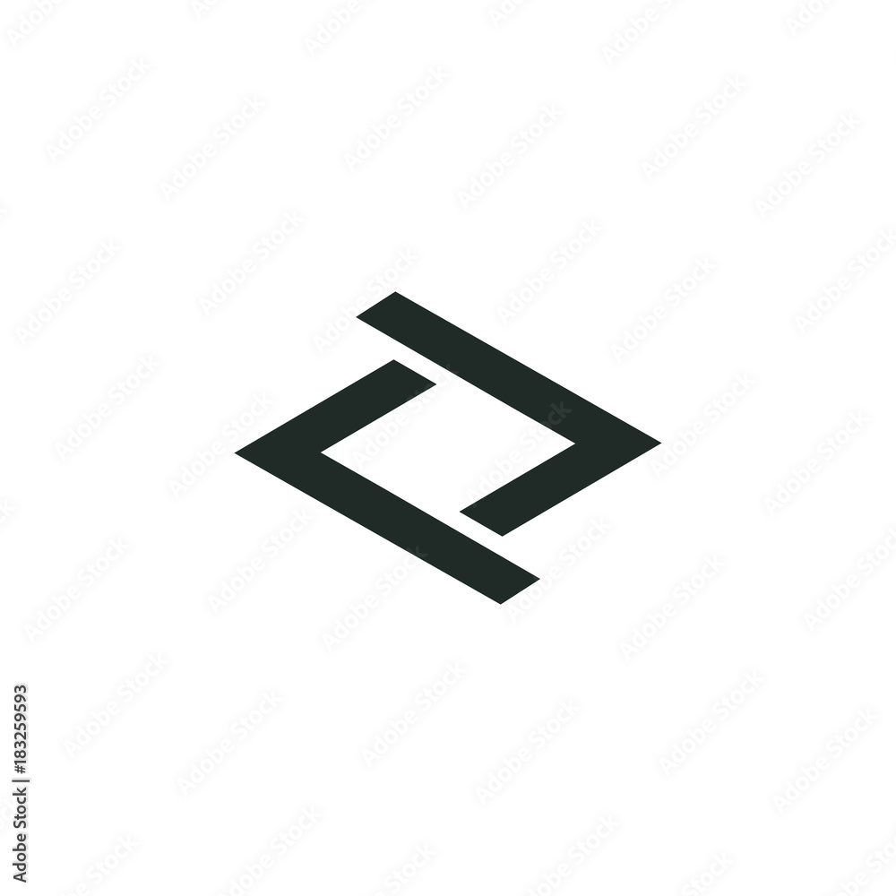 Abstract Shape Line Logo Vector Abstract Shape Line Logo Vector