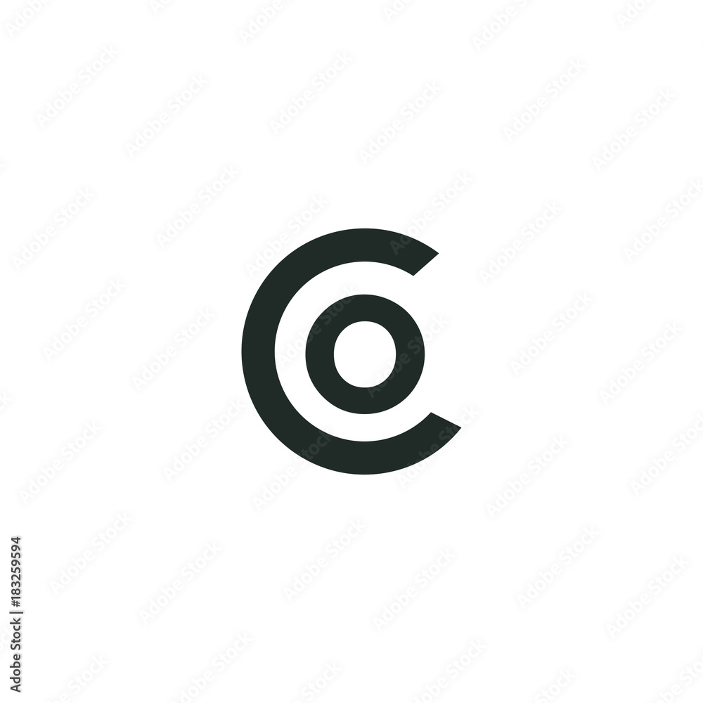 Cc C Letter Initial Logo Vector Cc C Letter Initial Logo Vector