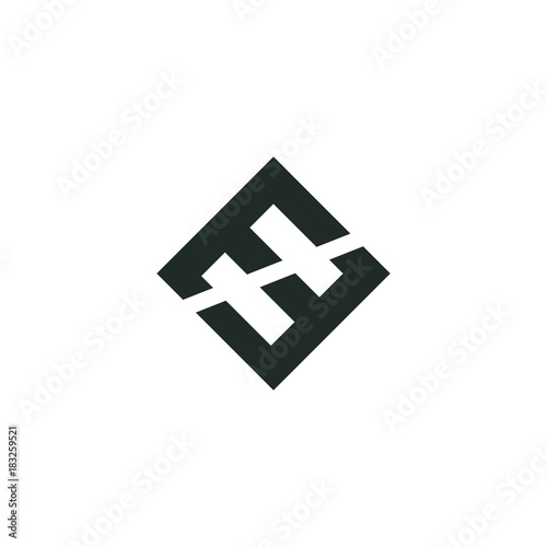E Letter Initial Logo Vector