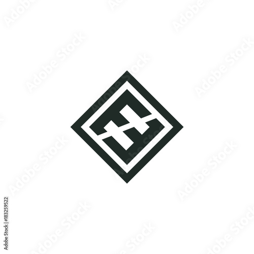 E Letter Initial Logo Vector