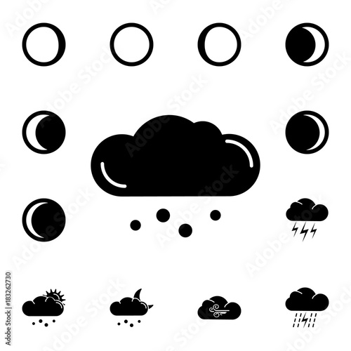 hail whether icon. Set of weather sign icons. Web Icons Premium quality graphic design. Signs, outline symbols collection, simple icons for websites, web design, mobile app