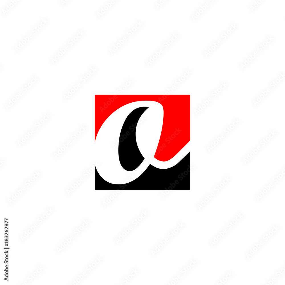 Red and Black Abc Letter Initial Logo Vector Red and Black Abc Letter Initial Logo Vector
