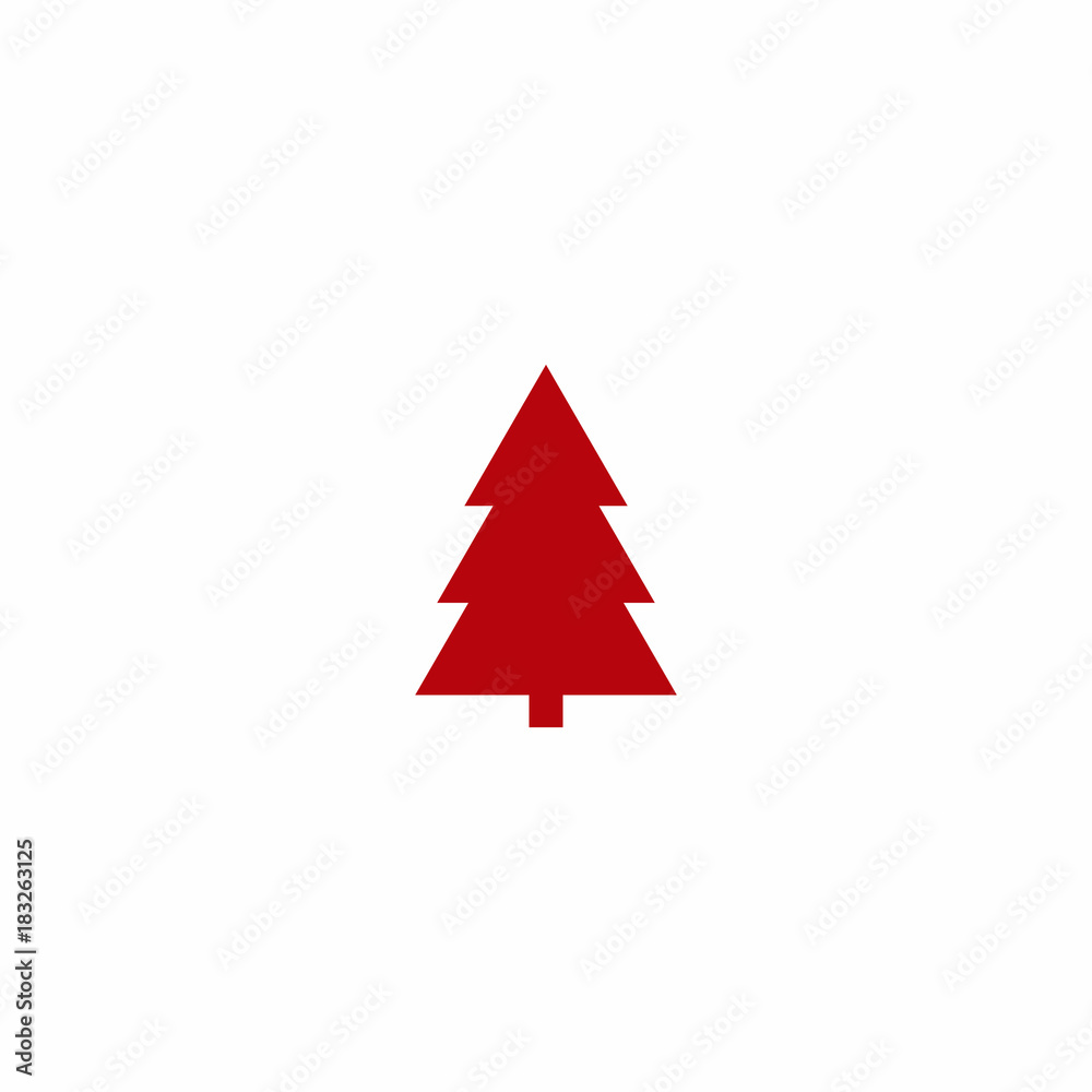 Fototapeta premium Christmas Icon Tree Logo Vector