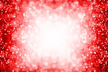 Red sparkle background border for birthday, New Year, Christmas or Valentine frame