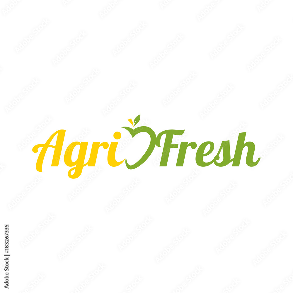 Fresh Agriculture Farm Village with Apple Fruit Logo Vector Fresh Agriculture Farm Village with Apple Fruit Logo Vector