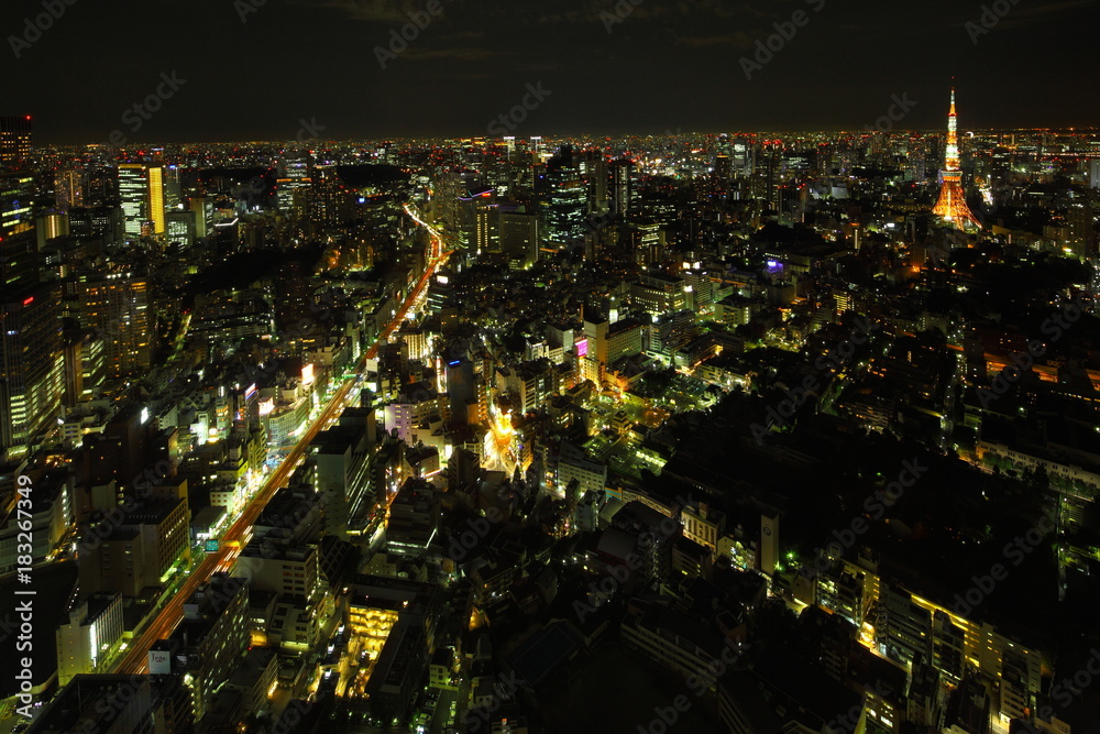 Night view in Tokyo