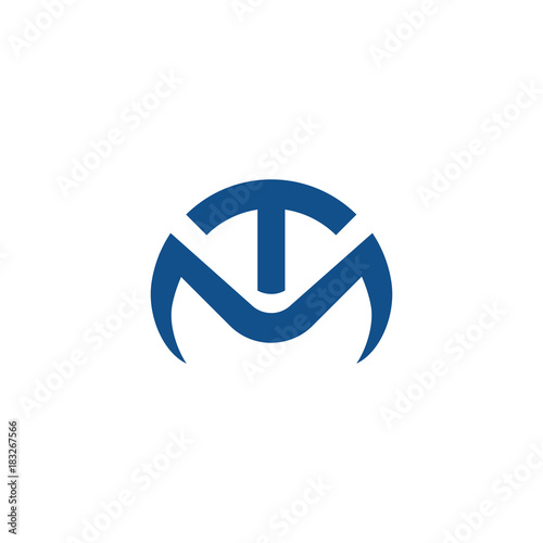 M Initial Letter Logo Vector