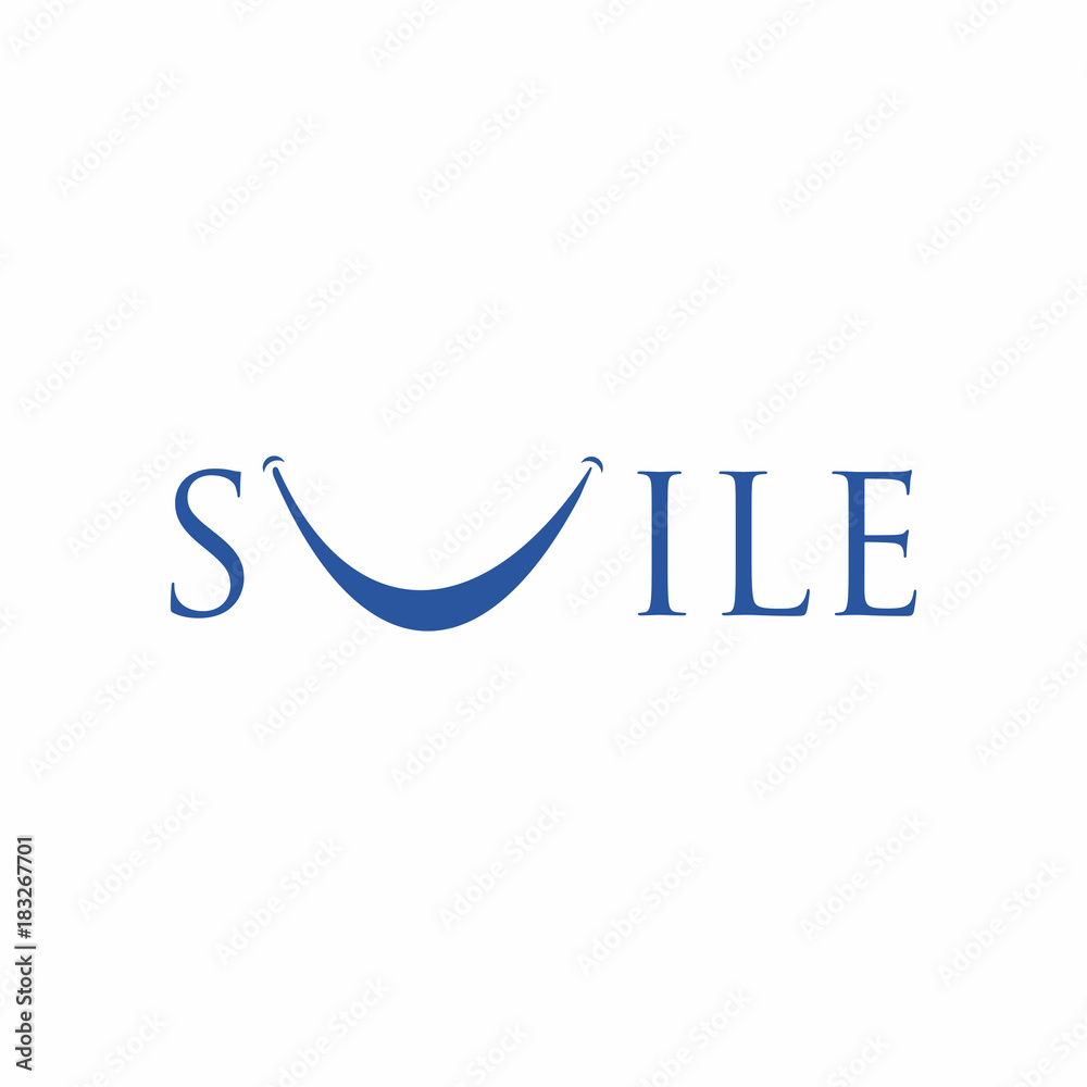 Smile Word Letter with Smile Icon Logo Vector Smile Word Letter with Smile Icon Logo Vector