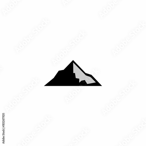 Mountain Big Thompson River Logo Vector