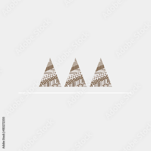 Christmas tree greeting card