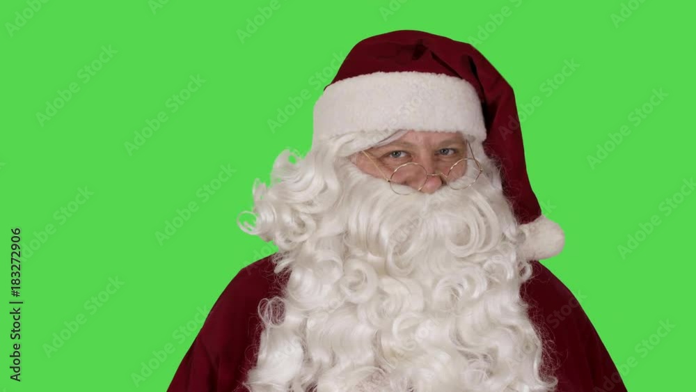 Santa Claus Shhhhhhh (Green Screen)