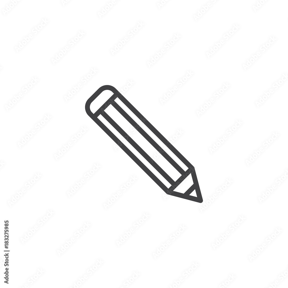 Pencil line icon Pencil line icon