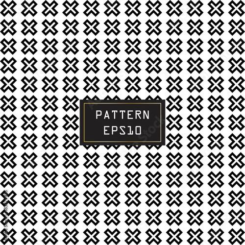 Modern seamless pattern black and white background. Vector creative.