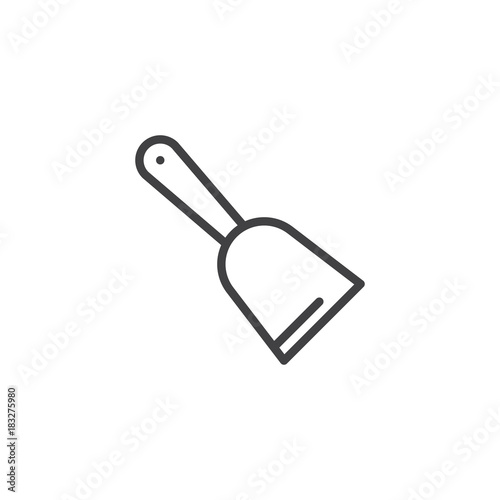 Scraper line icon