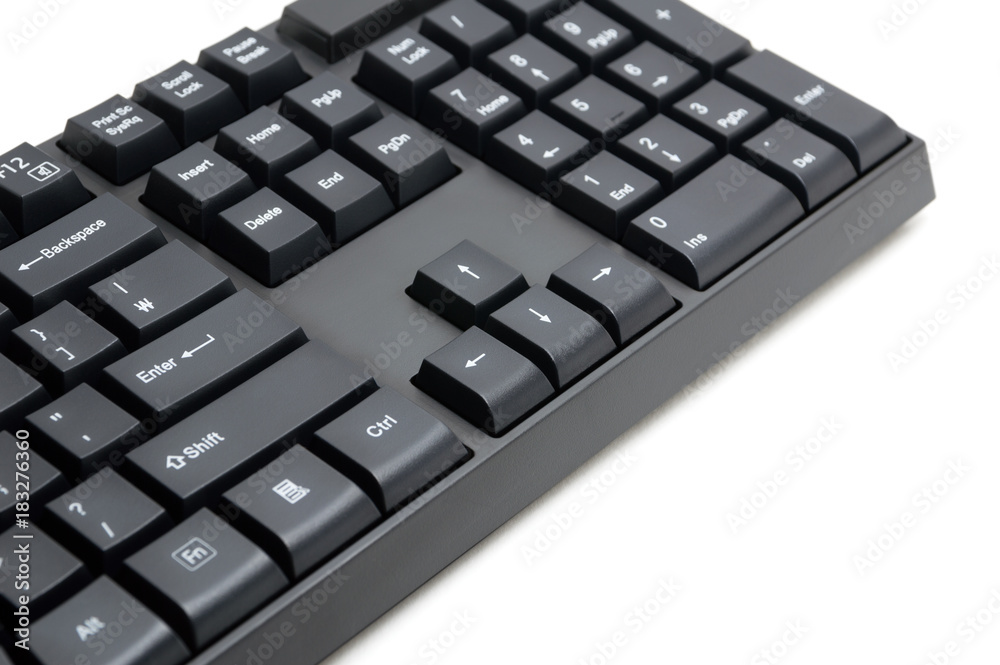 Computer keyboard isolated on white background Computer keyboard isolated on white background