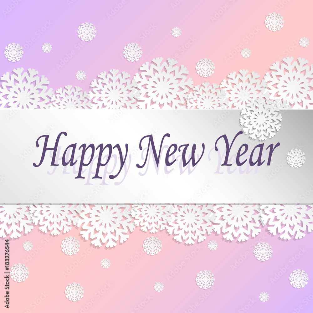 Winter background. Paper texture Christmas, New Year snowflakes illustration - vector decor. Winter background. Paper texture Christmas, New Year snowflakes illustration - vector decor.