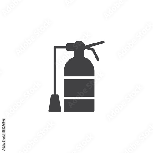 Fire extinguisher icon vector, filled flat sign, solid pictogram isolated on white. Symbol, logo illustration.