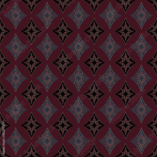 Seamless vintage retro ornamental pattern