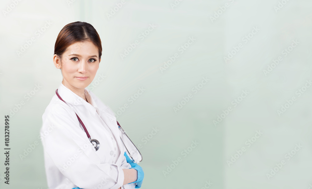 Young business woman working on laptop in office. Young business woman working on laptop in office.