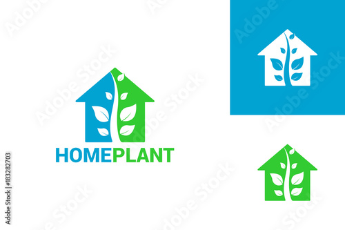 Plant House Logo Template Design